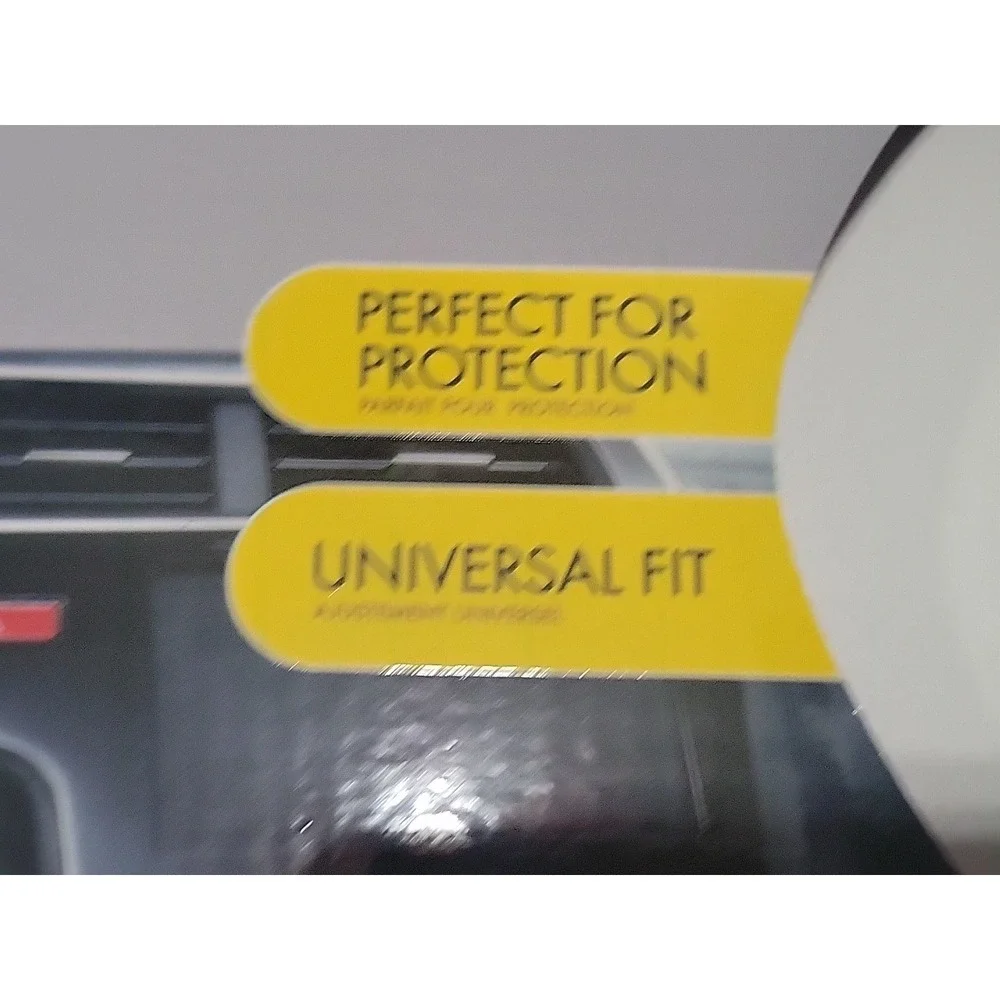 Steering Wheel Cover New Black Gray Piping Shell Oil Standard Fit Comfort Grip.
